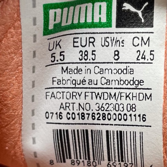 Puma Suede‎ Classic Salmon Womens 8 - Picture 8 of 8